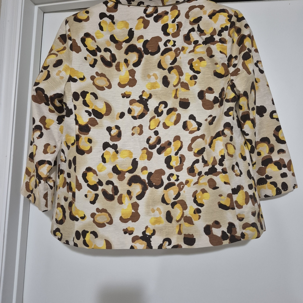 Fenn Wright Manson Leopard Print Blazer - Yellow and Brown
